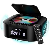 KLIM Boombox E1 Radio mit CD Player + BASS Boost mit Tieftöner + FM Radio, MP3, Bluetooth, AUX, USB, CD + CD Player tragbar mit kabellosem Modus und aufladbaren Akku + Mit Fernbedienung