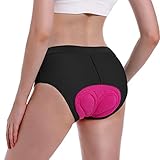 MEETWEE Damen Radunterhose,Radlerhose Kurz Fahrradhose Fahrrad Unterwäsche mit 4D hoch elastisches Schaumstoff,Fahrradunterhose Atmungsaktiv Schnelltrocknend Radhose Radfahrunterhose