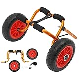 ROGONPDK Alu Kajak Kanu Bootstrailer, Kajakwagen, Kanuwagen, Surfwagen 80kg/176lbs, Kanu & Kajak Halterung Anhänger, Outdoors Kajakwagen, Transportwagen für Boote, Trolley Surfwagen