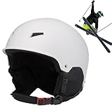 Snowboard-Schutzhelm – tragbarer Schneesporthelm, leichte Schutzausrüstung, multifunktionaler Snowboardhelm mit Mips-Technologie, verstellbare Belüftung, abnehmbare Ohrpolster für Skifahren
