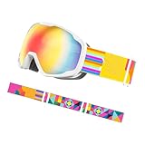 Zkydhbd Skibrillen Freien Für 3-15 Jungen Mädchen Teen Winter Winter Freien Sportfog Resistente Sportgläser Für Ski Snowboarden Skibrillen