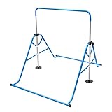 WSIKGHU 100KG Turnstange Garten Kinder Turnreck Gymnastik Kinder Höhenverstellbar Garten Reck Reckanlage Turnstangen Horizontale Training Bar Konzipiert für Kinder im Alter von 3 bis 8 Jahren (Blau)