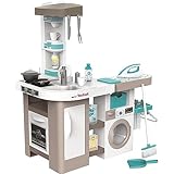 Smoby Toys - Tefal Spielküche Studio Bubble XL - große Kinderküche mit Waschsalon ab 3 Jahren - 36 Zubehör-Teile und viele Funktionen