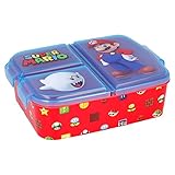 Super Mario : Sandwich-Box für Kinder mit 3 Fächern - Snack-Box - dekorierte Lunch-Box