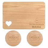 Frühstücksbrettchen Holz, Geschenke Für Mama Kreativität, Holztablett, Ideal Als Geschenk Zum Geburtstag Oder Zu Weihnachten, Um Ihre Zuneigung Auszudrücken Muttertagsgeschenk