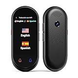 Adelagnes Z8 Sprachübersetzer Gerät,Übersetzungsgerät mit Sprachausgabe Translator,Echtzeit 138 Sprachen und Akzente mit WiFi/Offline/Foto Unterstützung für Reisen,Lernen und Business,Black