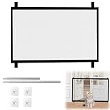wllqinte Treppenschutzgitter Hundebarrieren, 110 x 78 cm Treppenschutzgitter Ohne Bohren, Baby Absperrgitter Schutzgitter Treppe, Tragbar Ausziehbar Hundeschutzgitter, Katze Tür Geeignet,für Haustiere