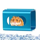 Hamster Kühltunnel,Hamster Sommerfrische Höhle Mit Kühlfunktion - Aufhängung Design Kühles Nest Habitat Für Kleintiere Zwerghamster Kaninchen Frettchen Igel