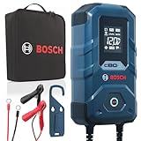 Bosch C80-Li Batterieladegerät, 15 Ampere, mit Erhaltungsladungs-Funktion - Autobatterie-Ladegerät für 6 V / 12 V Blei-Säure-, AGM-, EFB-, Gel-, SLI- Batterien sowie 12 V Lithium- (LiFePO4) Batterien