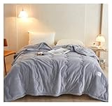 GOOPEEG Warm Wohndecke Couchdecke, Samt-Fleecedecke Für Den Winter, Schwere Und Warme Bettdecke Im Koreanischen Stil, Wendbar Tagesdecken Sofa Decke(E,.200 * 230cm)