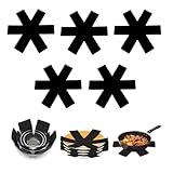 WeddHuis 5 PCS Pot Protectors, Pot Mats, Heat-Resistant, Washable, Stacked Protection Plates (20 cm)