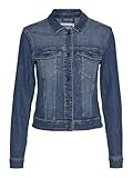 Noisy may Damen Kurze Jeansjacke Basic Denim Übergangsjacke Stoned Washed Jacket NMDEBRA