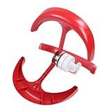 Fafeicy Windgenerator, Leistung 300 W, Vertikales Achsensystem mit Geräuscharmem Rotor für den Außenbereich, Rote Laternenform
