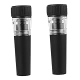 OFFSCH 2St Kork Wine Savers Vakuumpumpe Wein vakuumieren Tragbarer Weinverschluss Versiegelung flaschenpumpe wine stopper Stöpsel für Wein multifunktionaler Weinverschluss Plastik Black