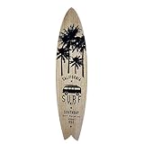 Atmosphera Surfboard South Bay, weißer Druck, Farbe: schwarz