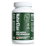Kollagen Kapseln - 90 Premium Kapseln, 1000-2000mg Kollagenhydrolysat Peptide mit Hyaluronsäure 200-400mg, CoQ10 & Vitamin C, Ohne Zusätze, Hyaluronsäure Collagen Komplex