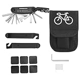 Fahrrad-Reifenreparatur-Set mit Aufbewahrungstasche, Fahrräder, Mechaniker-Reparaturwerkzeug, tragbares Wartungswerkzeug für Mountainbikes, Fahrräder, multifunktionales Pannenwerkzeug-Set