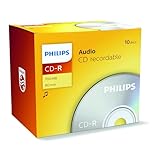 Philips CD-R Audio Rohlinge (700 MB / 80 Minuten, 10er Jewel Case)