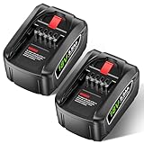 Mspalocell 18V 5.5Ah Akku für Bosch PBA/PSB/PSR Series, AL1880CV AL1810CV AL18815CV AL1830CV, Ersatzakku für Heckenschere, Akkuschrauber, Bohrschrauber, Säge und Rasenmäher 2 Stücke