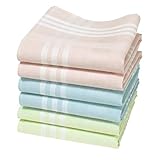 Hankiss - Taschentücher aus Bio-Baumwolle Farbe - Modell SPRING - Größe 28cm x 28cm - 6 Stück - 100% Baumwolle GOTS-Zertifiziert