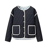 Generisch Dicke Daunenjacke Tailliert Leichte Steppjacke Gefüttert Sport Lange Lang Leichte Reitjacke Winter Damen Grosse Grössen Leicht Kariert Long Women's Kuschelige Schwarze Winterjacke Damen M