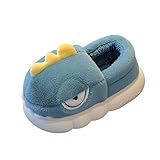 Kinderhausschuh Slippers Boys Winter Girls Cute Children Indoor Home Baby Non Slip Furry Dinosaur Package With Cotton Shoes 10929 (Grey, 2.5-3 Years)