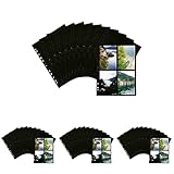 HERMA 7785 Fotophan Fotosichthüllen schwarz (10 x 15 cm hoch, 10 Hüllen, Folie) mit Eurolochung für Ordner und Ringbücher, beidseitig bestückbare Fotohüllen (Packung mit 4)