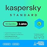 Kaspersky Standard Anti-Virus 2025 | 10 Geräte | 2 Jahre | Umfassender Schutz | Online-Banking Schutz | Leistungsoptimierung | PC/Mac/Mobile | Aktivierungscode per Email