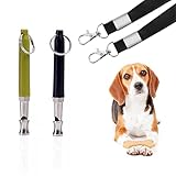MINSY Hundepfeife, 2 Stück Hundepfeife Stoppen Bellen Professionelle Hundepfeife Training Schlepphund Einstellbar Ultraschall Silent Hundepfeife Training zum Stoppen des Bellen Kontrolle Nachbarn Hund
