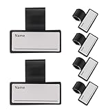 HEATSHAKING 6 Stück Stethoskop Namensschilder aus ABS Beidseitig Beschreibbare Id Tags Kompakte Stethoskop Identifikationsclips für Medizinische Fachkräfte