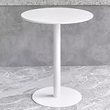 Bistro Runder Bartisch, hoher Metall-Tresentisch, Cocktailtische für Zuhause, Küche, Esszimmer, Büro, weiße Akzenttische für den Innen- und Außenbereich, Wohnzimmer