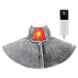 Heizkissen Nacken Schulter - Wärmekissen Nacken mit 9 Wärmestufen und 4 Zeitoptionen, Nackenwärmer für Schmerzfreiheit, Schulterwärmer Elektrisches Heizkissen für Mütter & Frauen