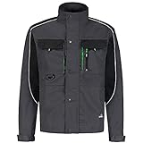 BWOLF Brave Arbeitsjacke Männer Arbeitsjacke Herren Multifunktionale Arbeitsjacke Bundjacke – Multitaschen + Multi Taschen + Ärmel mit 600D Polyester verstärkt (Grau, L)