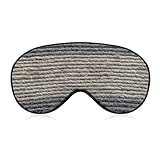 Schlaf-Augenmaske, grauer Wollteppich, Textur, Schlafmaske für Damen und Herren, verstellbarer Riemen, Augenbinde, Augenabdeckung für Reisen, Yoga, Nickerchen, Schichtarbeit