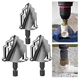 Stufenbohrer für Wasserrohr-Erweiterung mit Sechskantschaft, 6,35 mm, für HSS- und PPR-beschichtet, kompatibel mit 20/25/32 mm Rohren, Sanitärwerkzeug für Klempner (20 + 25 mm), 2 Stück