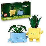 LEGO Botanicals Fröhliche Pflanzen - Spielzeug für Kinder mit 2 künstlichen Pflanzen, 2 bunten Blumentöpfen & austauschbaren Cartoon-Gesichtern – Geschenk für Mädchen und Teenager ab 9 Jahren – 10349
