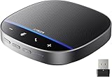 Anker PowerConf S500 Conference Speaker with Zoom Certification, USB-C Bluetooth Speaker for Calls, Conferences, Calls, Microphones for Smart Voice Recording, Black