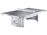 Cornilleau Tischtennisplatte PRO 510 Outdoor | Wetterfeste Melamin-Platte, Untergestell aus feuerverzinktem Stahlblech, Mattop-Beschichtung | Plattenstärke 7 mm | 77 kg | Grau