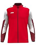 JAKO Unisex Polyesterjacke Dynamic, rot/weiß/dunkelrot, S