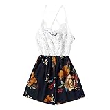 Kurze Schlafanzüge Damen Günstig Overall Strampler Mommy Splice Lace Floral Me Bedruckte ärmellose Familienriemen Pflanze und passende Outfits Kostüm Damen Ganzkörperanzug