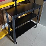 Aquarium Standschrank mit Rollen und Aufbewahrung, stabiles Metall- und Holzdesign für Aquarien, ideal für Züchter und Reptilienbecken