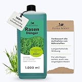 Flora Boost Rasendünger Flora Boost 1000ml I Für 500m² Rasenfläche I Starterdünger für alle Rasen Sorten geeignet I Flüssigdünger für grünen Rasen I 100% natürlicher Pflanzendünger