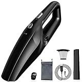 TEMOLA Autostaubsauger Handstaubsauger, Handstaubsauger Akku Mit HEPA Filter, Auto Staubsauger Kabellos Akku Handsauger Kabellos Für Auto Zuhause Tierhaare Wohnmobil