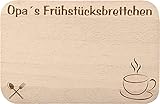 Frühstücksbrettchen/Frühstücksbrett mit Gravur für den Opa als Geschenk - aus Holz - Geschenkidee ideal zum Geburtstag oder zu Weihnachten