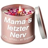 CadeauJoie Geschenke für Mama, Mama Geschenke, 225g Lavendel Duftkerzen Geschenk Mama Geburtstagsgeschenk für Mama im Metall Geschenk für Mama Frauen Frau Oma an Weihnachten Mutter Muttertagsgeschenk