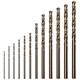 Pilikoll 24 Stück M35 HSS Cobalt Bohrer Set mit Spiralbohrer 0.5mm-4.0mm M35 Cobalt Bohrer Bit Set M35 Edelstahlbohrer Kobalt Bohrer Set für Aluminium, Gusseisen, Kupfer, Metall, Edelstahl