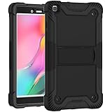 ADVDJBV Tablet-Hülle Fall for Samsung Galaxy Tab A 8.0 2019, SM-T290 / T295, for Kinder Tablet case A Case Heavy Duty Stoßfest Robuste Schutzhülle W Eingebauter Stand(Black)