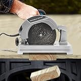 Kappzugsäge 1200W 5200RPM Metallschneiden Kappsäge,Schnittwinkel 0° bis 50°,Sägeblatt 185mm,Schnittdicke 50mm,Schneidemaschine für Schneiden Holz, Stahl,Wänden,Böden,Fliesenoberflächen