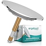 Engelbach® Badewannenstöpsel mit Universaler Passform - Stöpsel Badewanne Rostfrei - integrierte Doppel Dichtung - Wannenstöpsel in Chrom