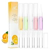 LOPHE Nagelöl Stift, 5 Stück Nagelöl Cuticle Oil Pen, Nagelpflege stift, Nagelhautpflege-Öl, Nagelpflegestift Nagelhaut-Öl-Stift mit Vitaminen, für die Reparatur von Rissigen und Trockenen Nägeln